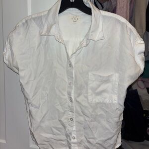 Women's White Button Down Shirt